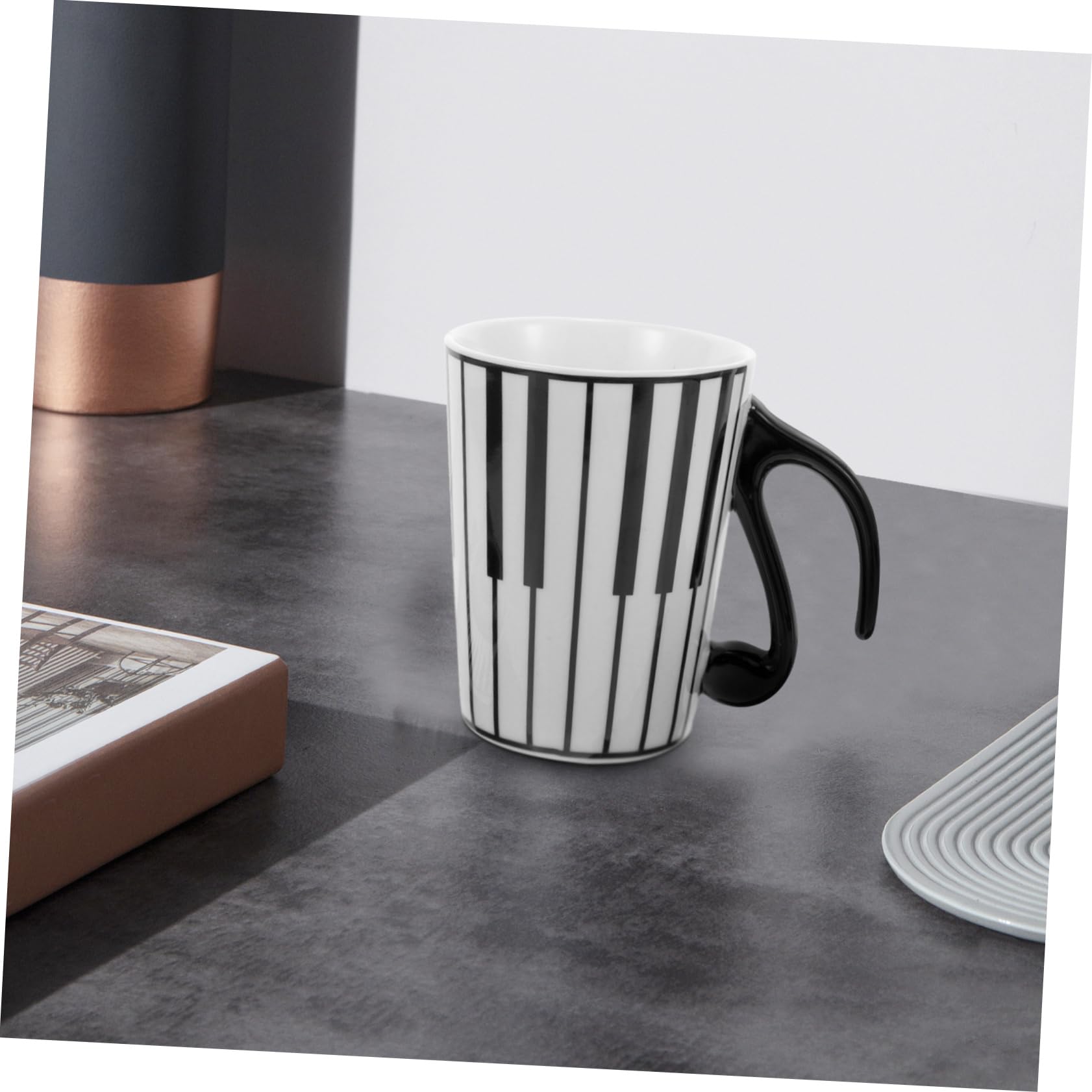 3 Pz Coppa Della Musica Tazza Per La Colazione Tazza Da Caffè Da Scrivania Squisita Tazza Di Latte Tazza Di Caffè Per La Colazione Tazza D'acqua Delicata Boccale Di Latte Ceramica