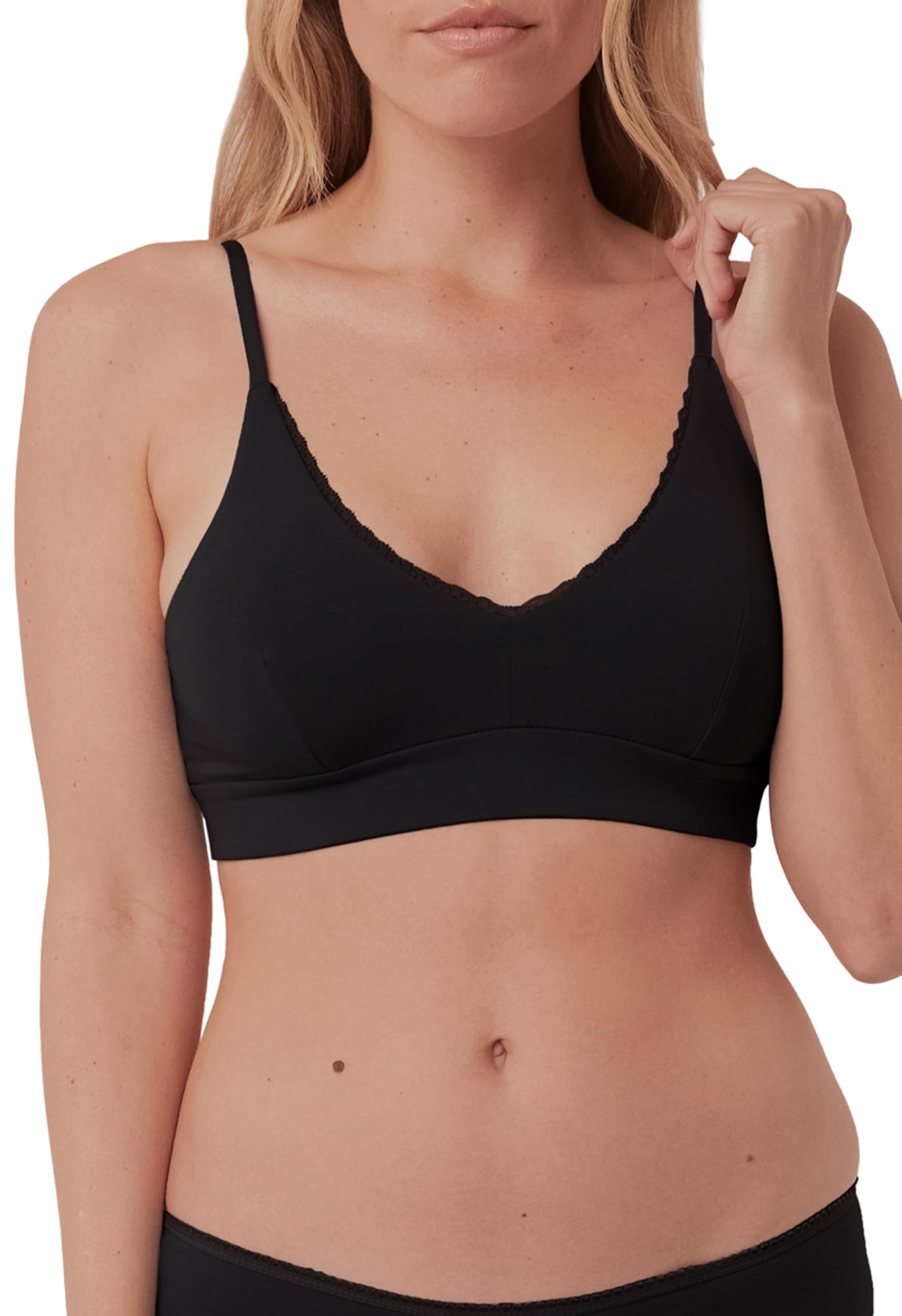 Pact Women's Organic Cotton Pretty Plunge Bralette