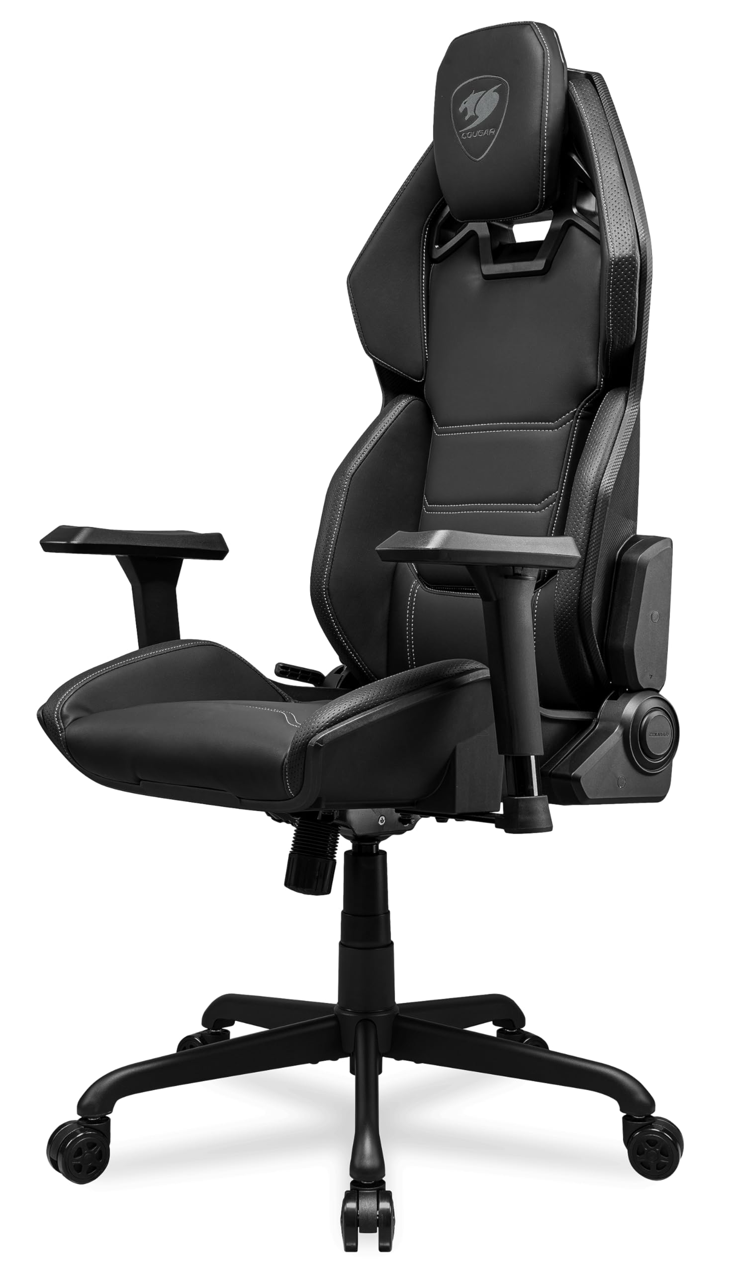 Hotrod Ergonomic and Comfortable Gaming Chair with Head and Lumbar Support, Steel Frame and Base, Reclining Backrest, Tilt Mechanism, Premium Hyper-Dura Leatherette, 3D Armrest, Black