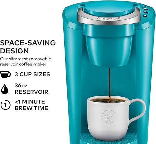 Miniatura 2 de Keurig K-Compact - Cafetera para cápsulas K-Cup de una sola porción, color turquesa