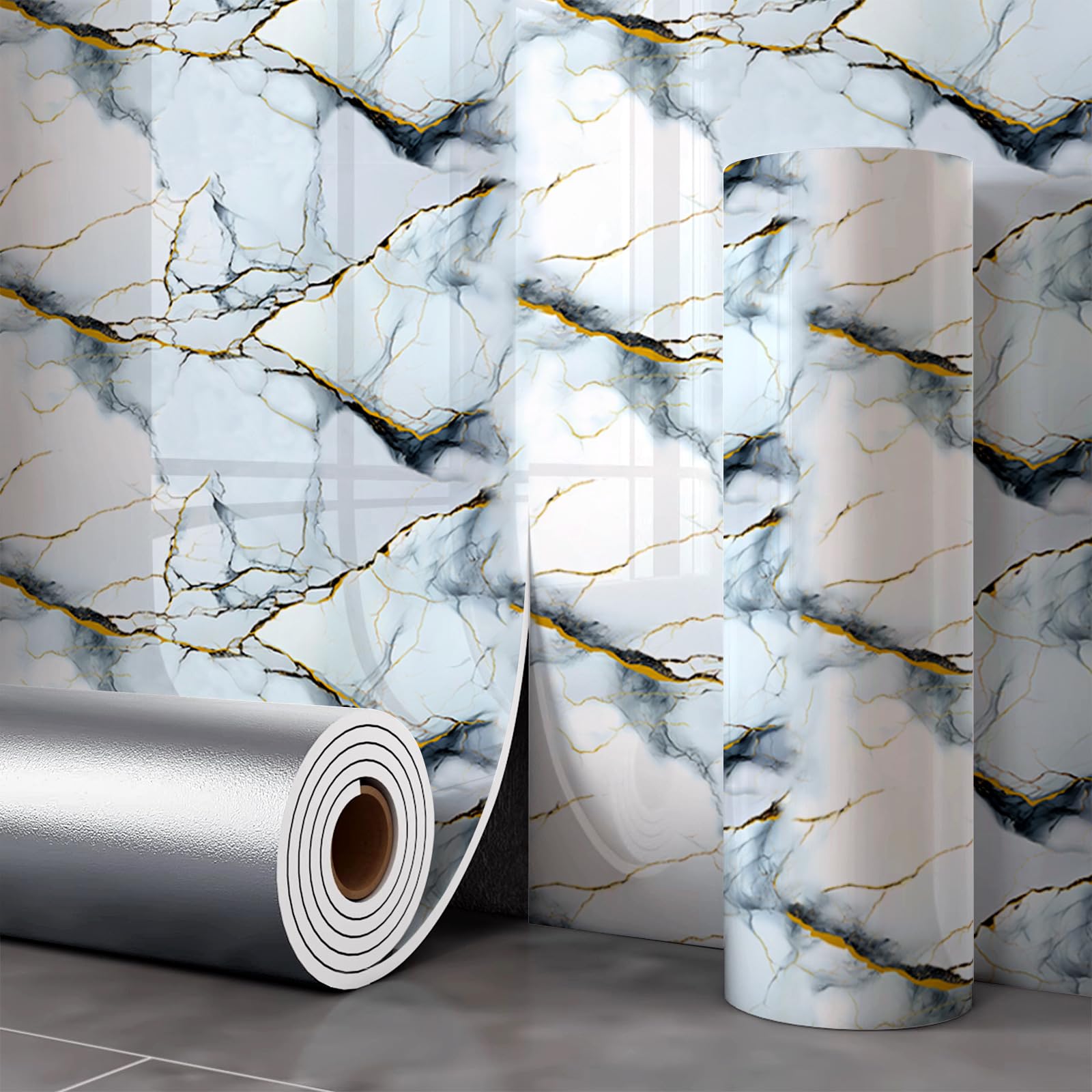 Marble Wallpaper Thermal Wallpaper for Cold Walls Self Adhesive