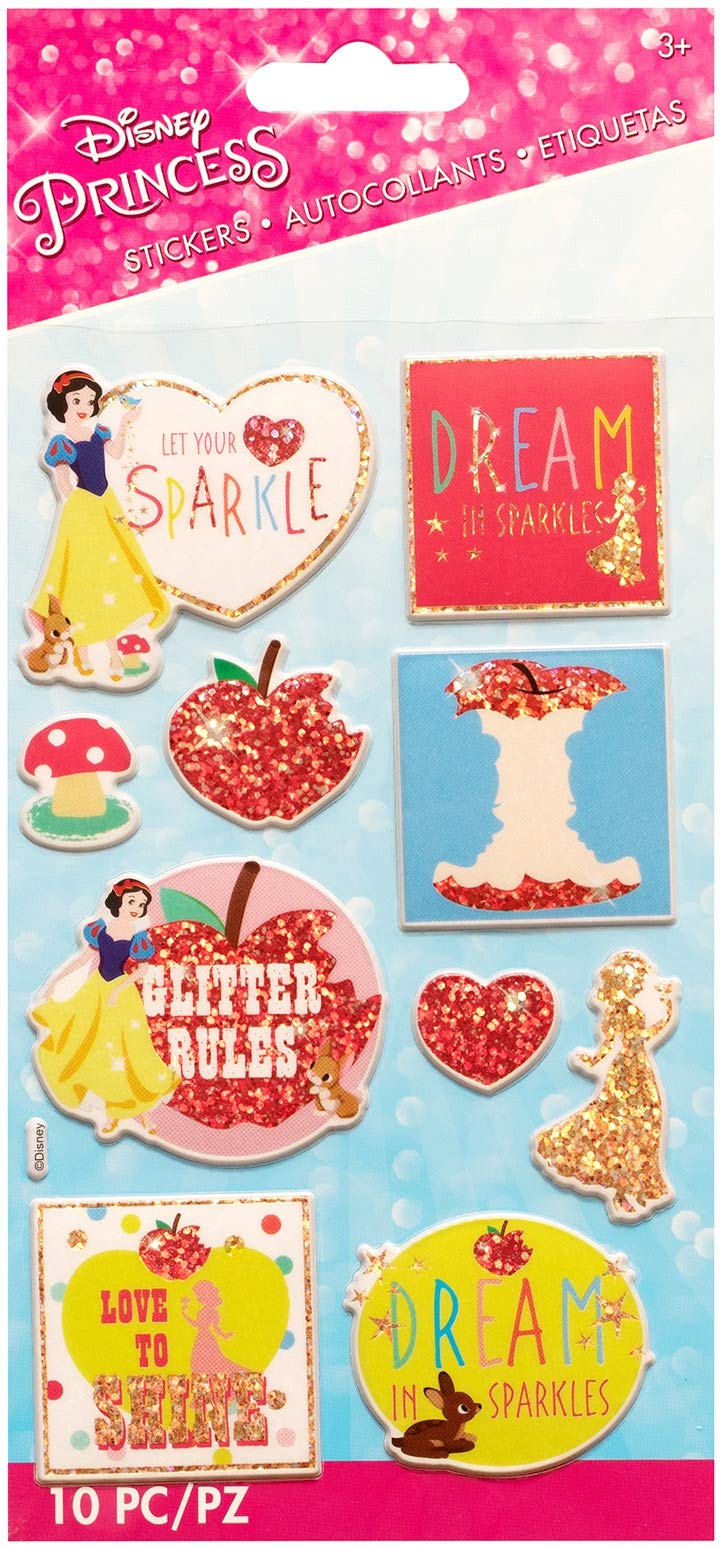 Sticker Disney Blanche-Neige blanc relief pour décorer vos albums souvenirs