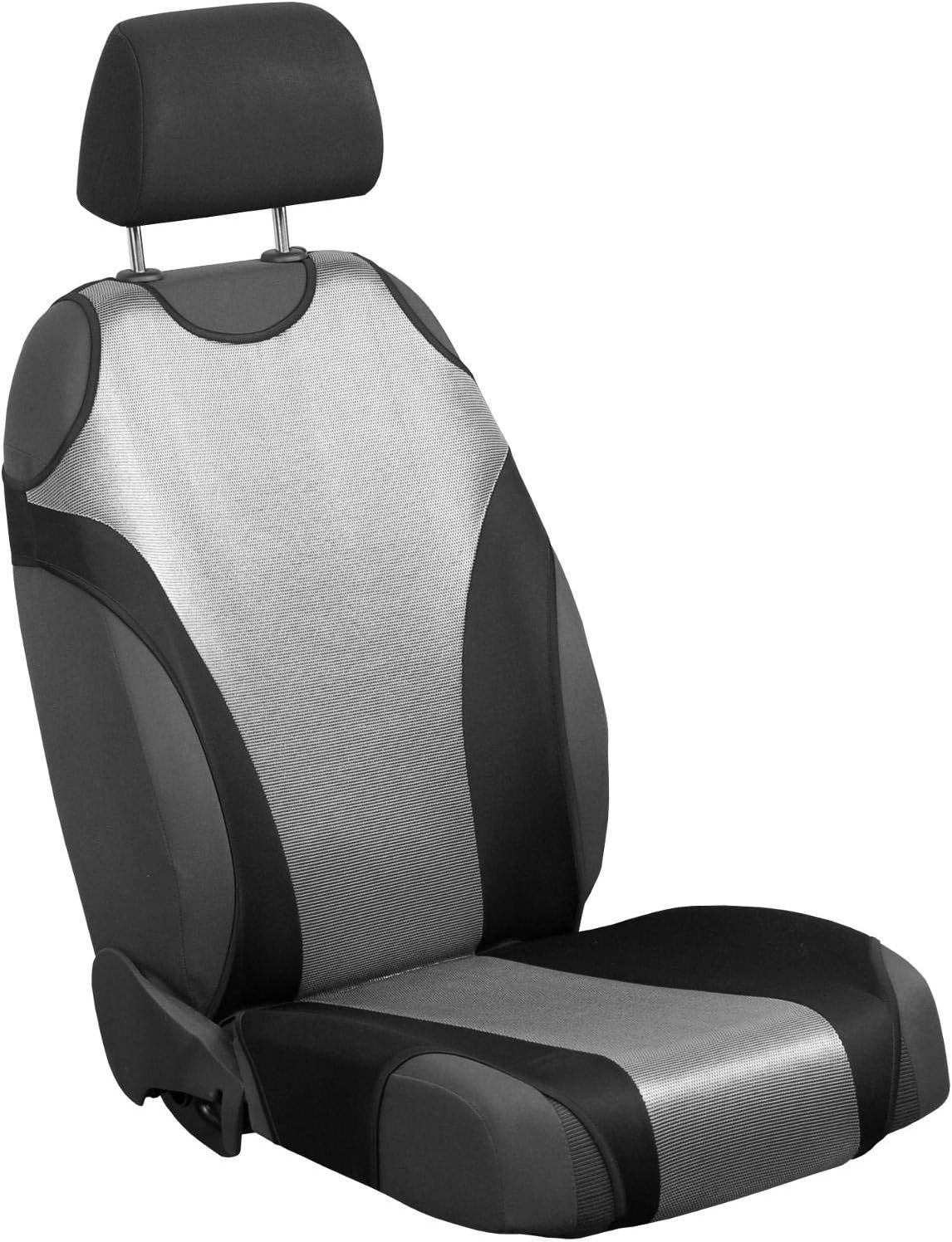 Zakschneider Car Seat Covers for Punto Evo 08- - Driver Seat - Color Premium Silver & Black