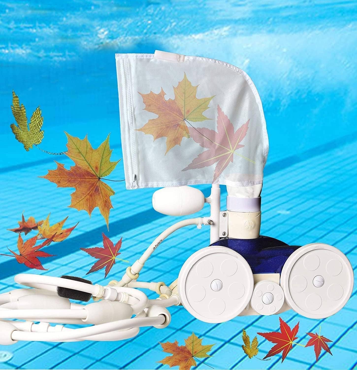 UCEDER Nylon Mesh Pool Cleaner Bags,All Purpose Filter Bag K13 K16 with Zipper Replacement for Polaris 280 and 480 Pool Cleaner (4 Pack)