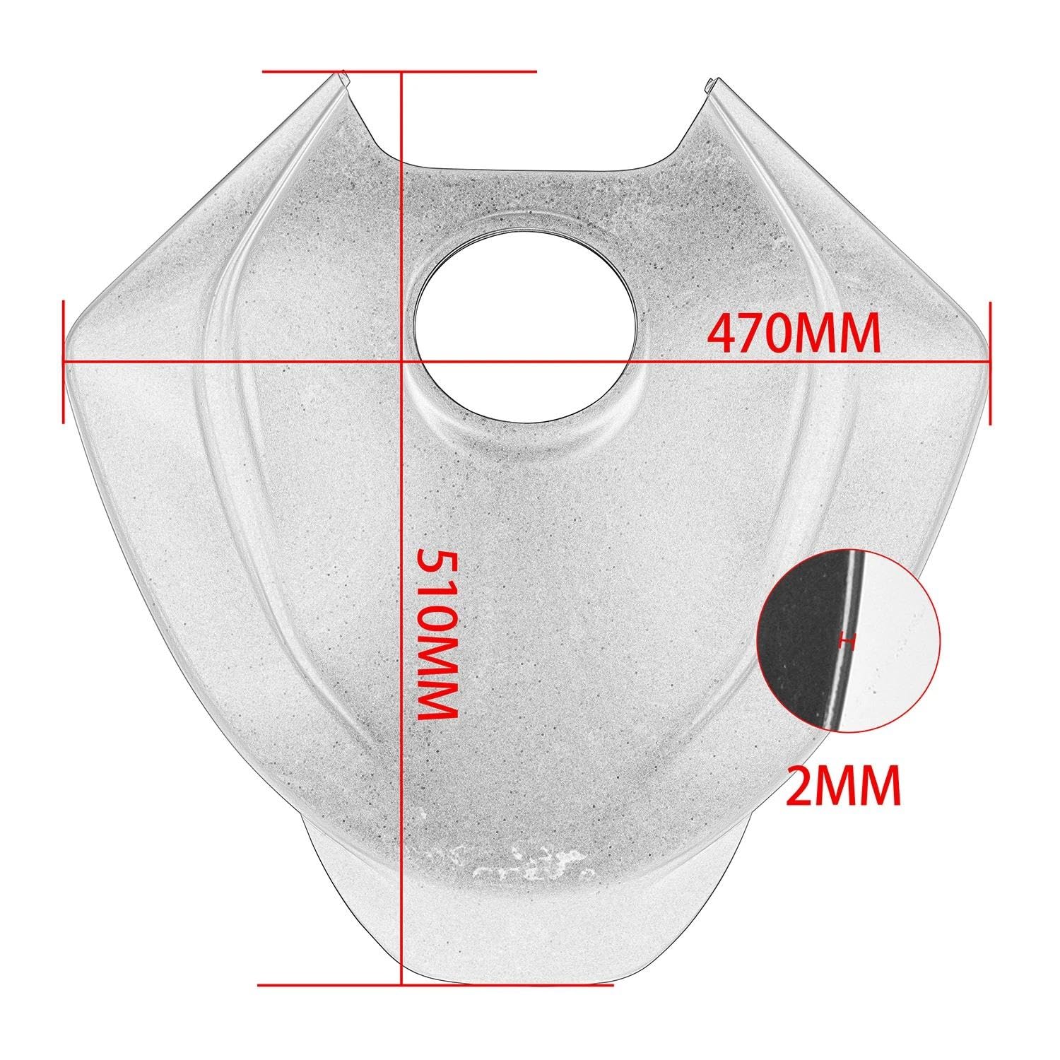 DZSQOSJB Protector Per Per RS660 RS 660 2020-2023 Serbatoio Gas Pannello Copertura Anteriore Carenatura Carenatura Motociclo Tank Protector(Rosso - 6