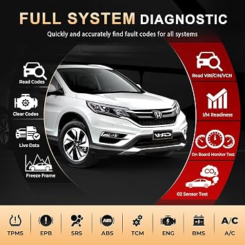 Launch CRP123X Plus V2.0 OBD2 Scanner, Lifetime F.ree Update Car Scanner