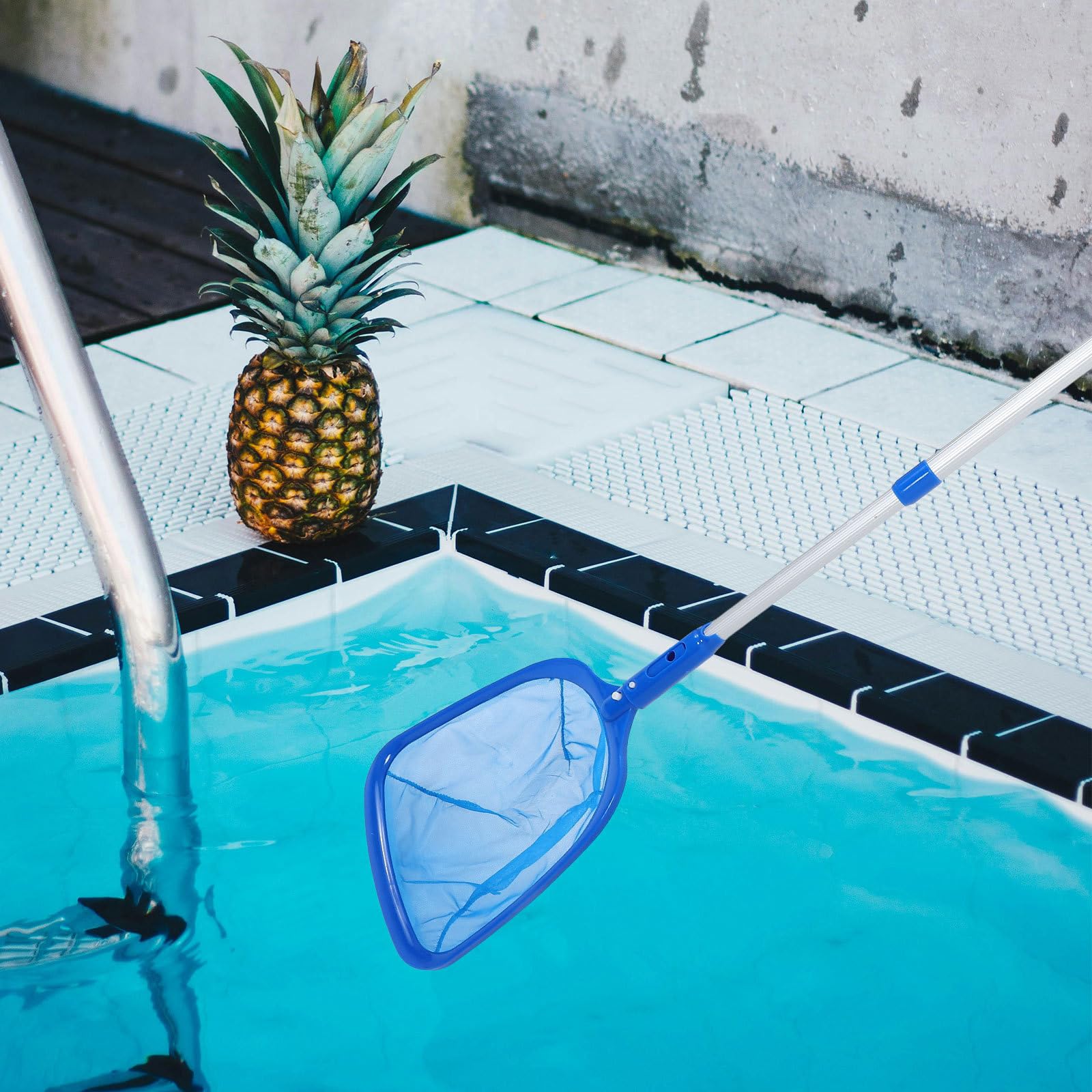 Kit de Piscina con Palo para Cepillo de Piscina Ligeros y Versátiles para Decoracion Verano