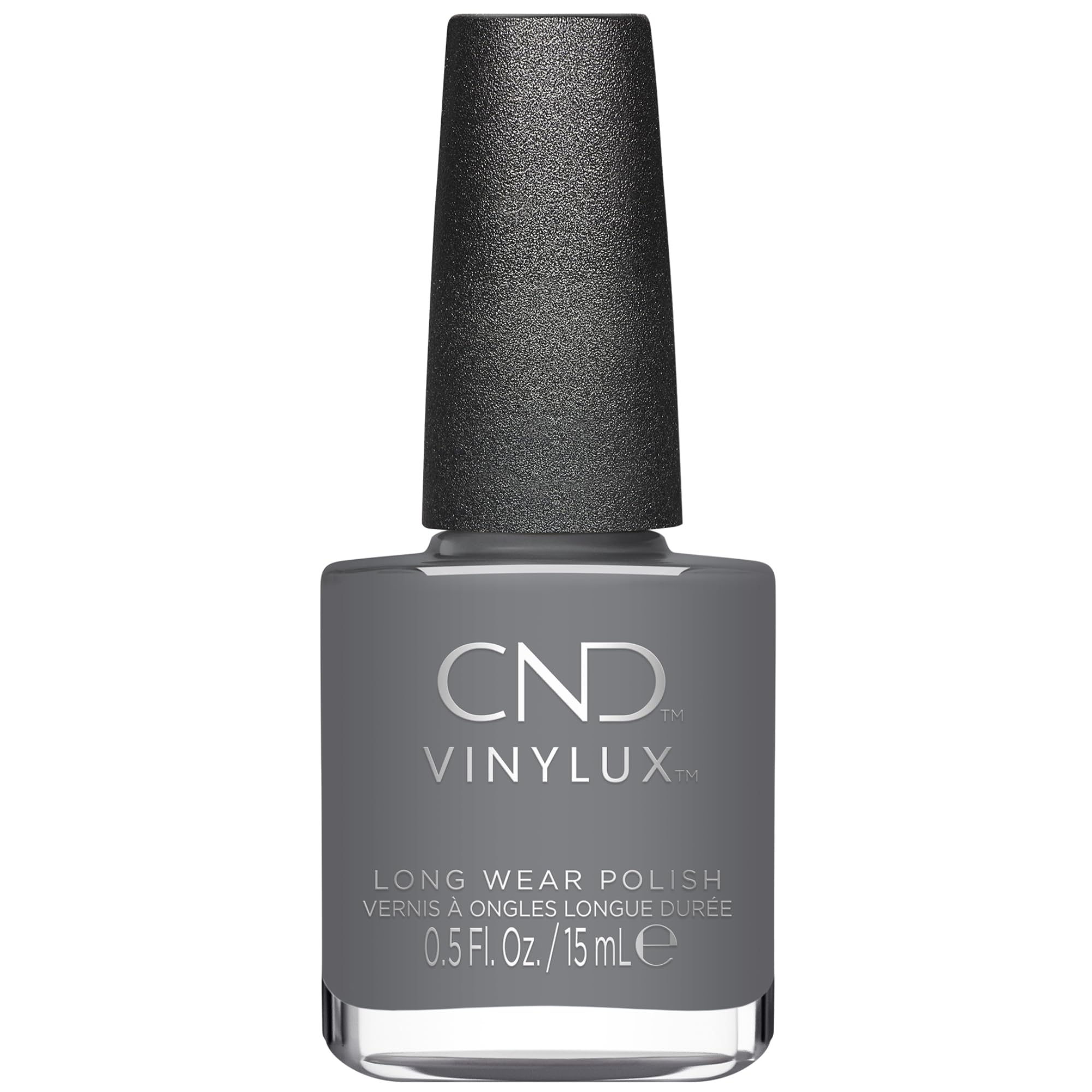 CND Vinylux Longwear Gray Nail Polish, Gel-like Shine & Chip Resistant Color, 0.5 Fl Oz