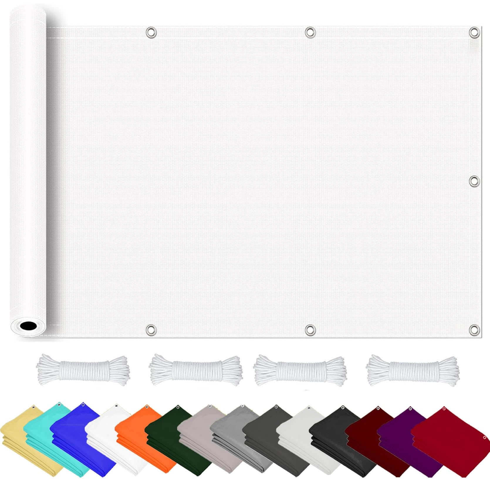 Wodoodporny Daszek Do Żagl 290 x 460 cm 98% Blok UV Odporny Na Warunki Trwały Idealny Żagiel Przeciwsłoneczny Z Baldachimem Przeciwsłonecznym Na Ogrodu/Podwórka/Plaży/Basenu, Biały