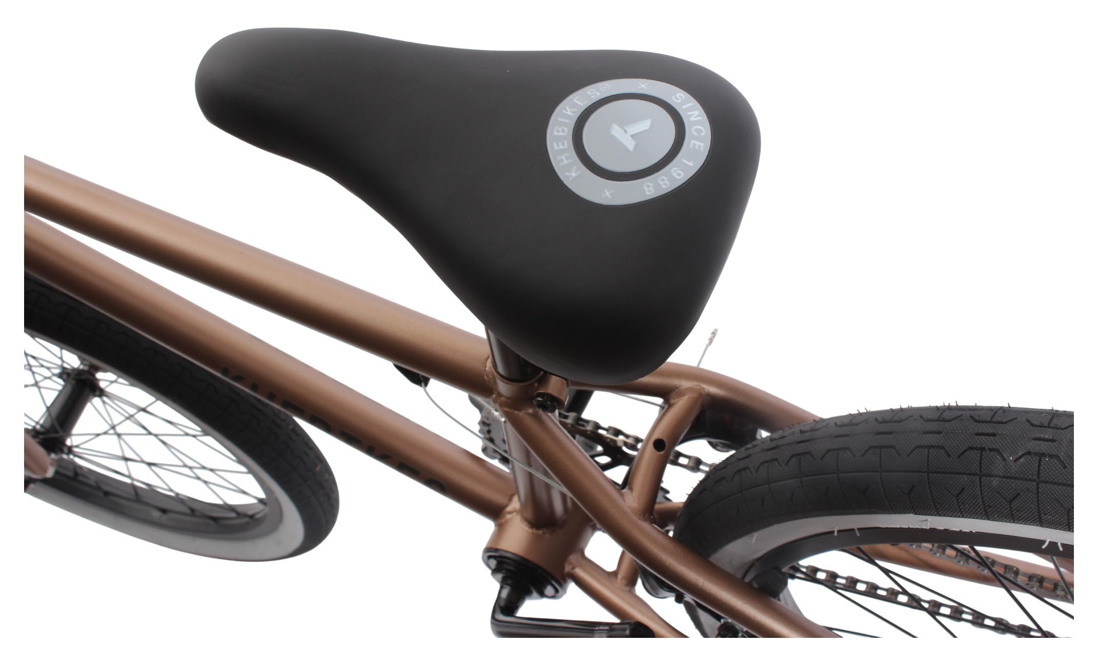 Bicicleta BMX KHE Switch de 20 pulgadas – 11,3 kg – Freestyle Flatland BMX para Street & Park – Tubo superior de 19" – 2025 – Bronce