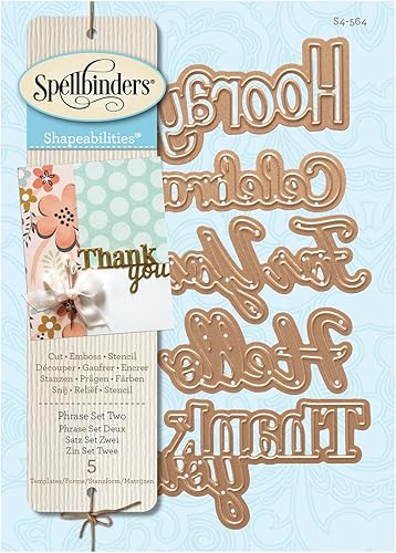 Miniatura 4 de Spellbinders S4-564 Shapeabilities Simply Said Frase Set Dos GrabadosObleas Delgadas Troqueles