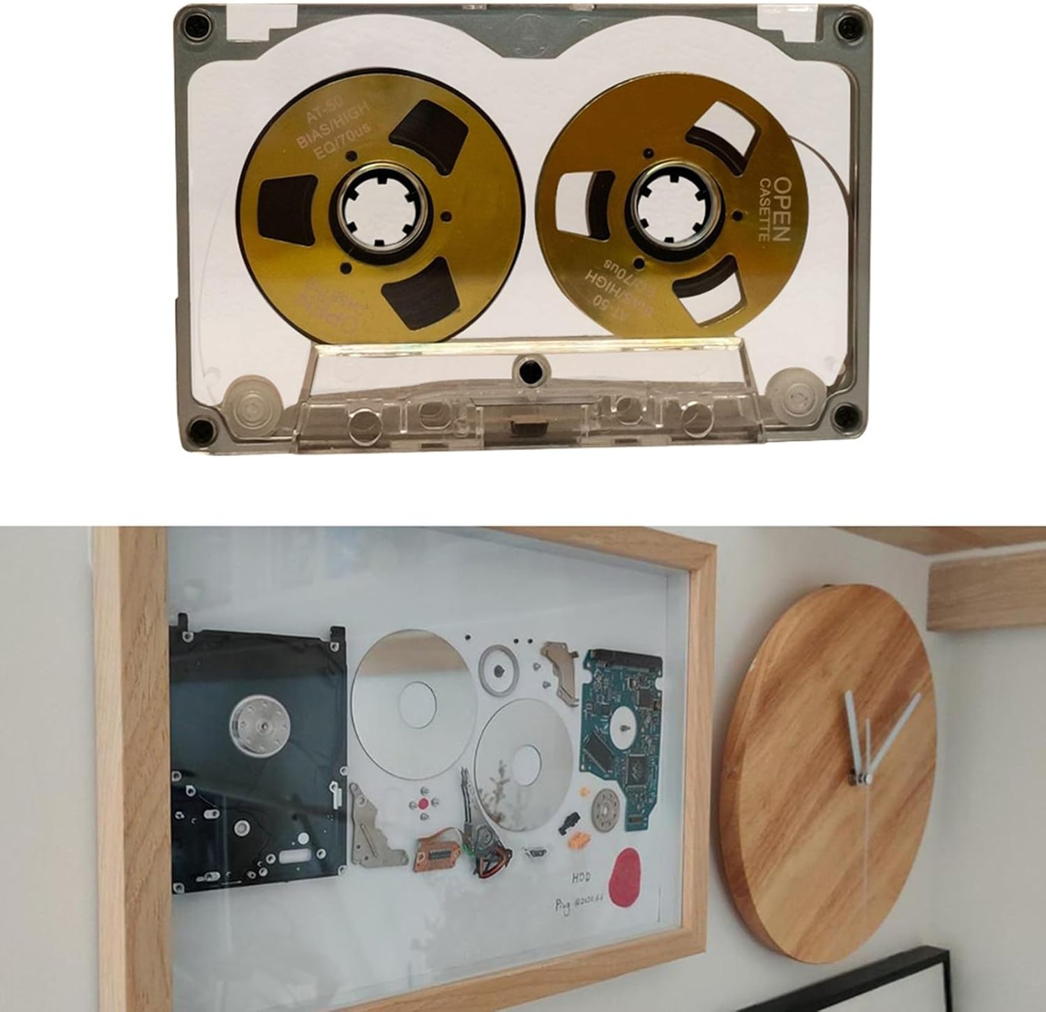 Hlsicnalm(ヘルシンキ) 5X 55 分 ブランク テープ ディスク 両面 メタル スモール オープン ディスク ブランク