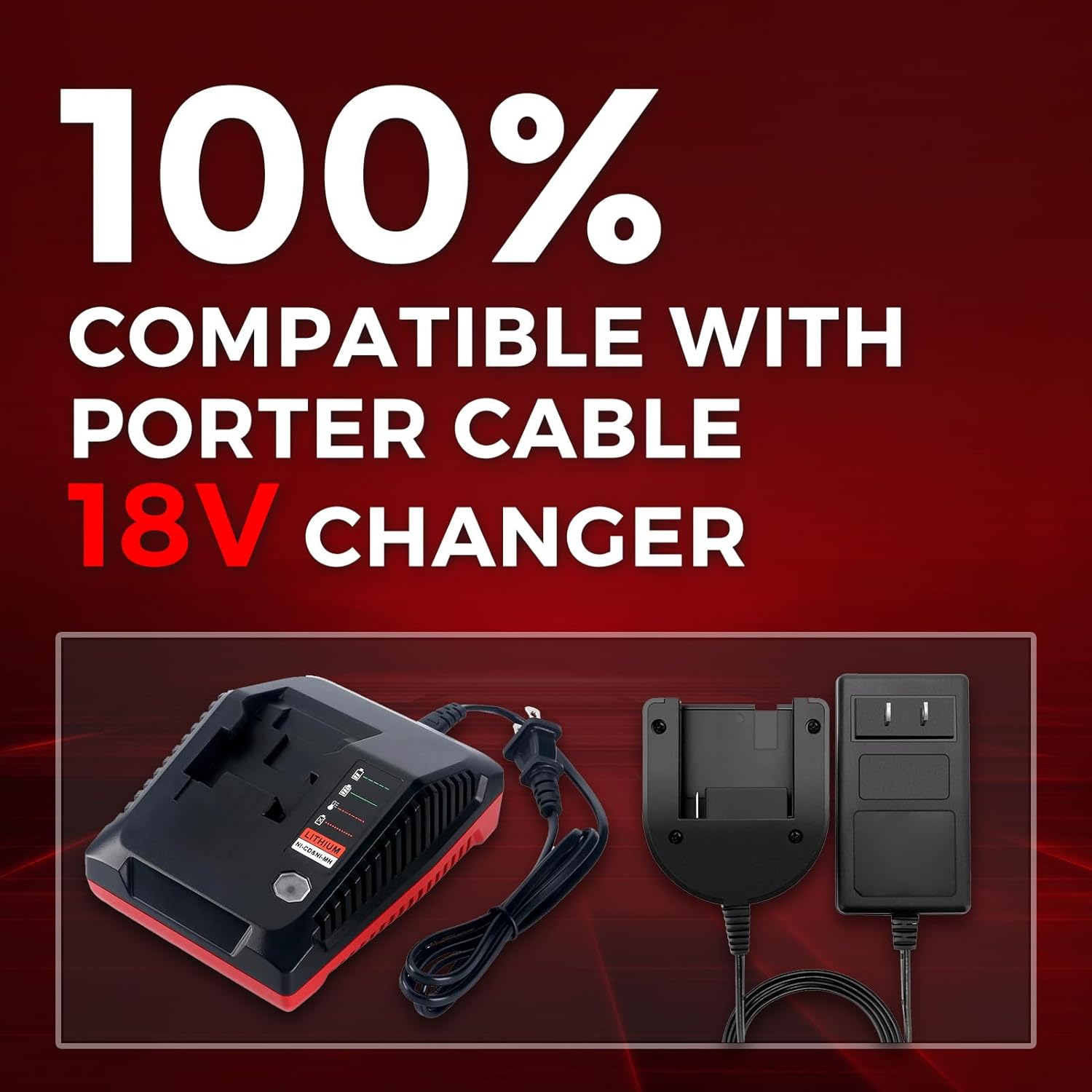 2 Pack 4.8Ah PC18B Ni-Mh Replacement for Porter Cable 18V Battery Compatible with Porter Cable Battery 18V PC18B-2 PC18BL PC18BLEX PCC489N PCMVC for 18V Cordless Power Tools - Image 7