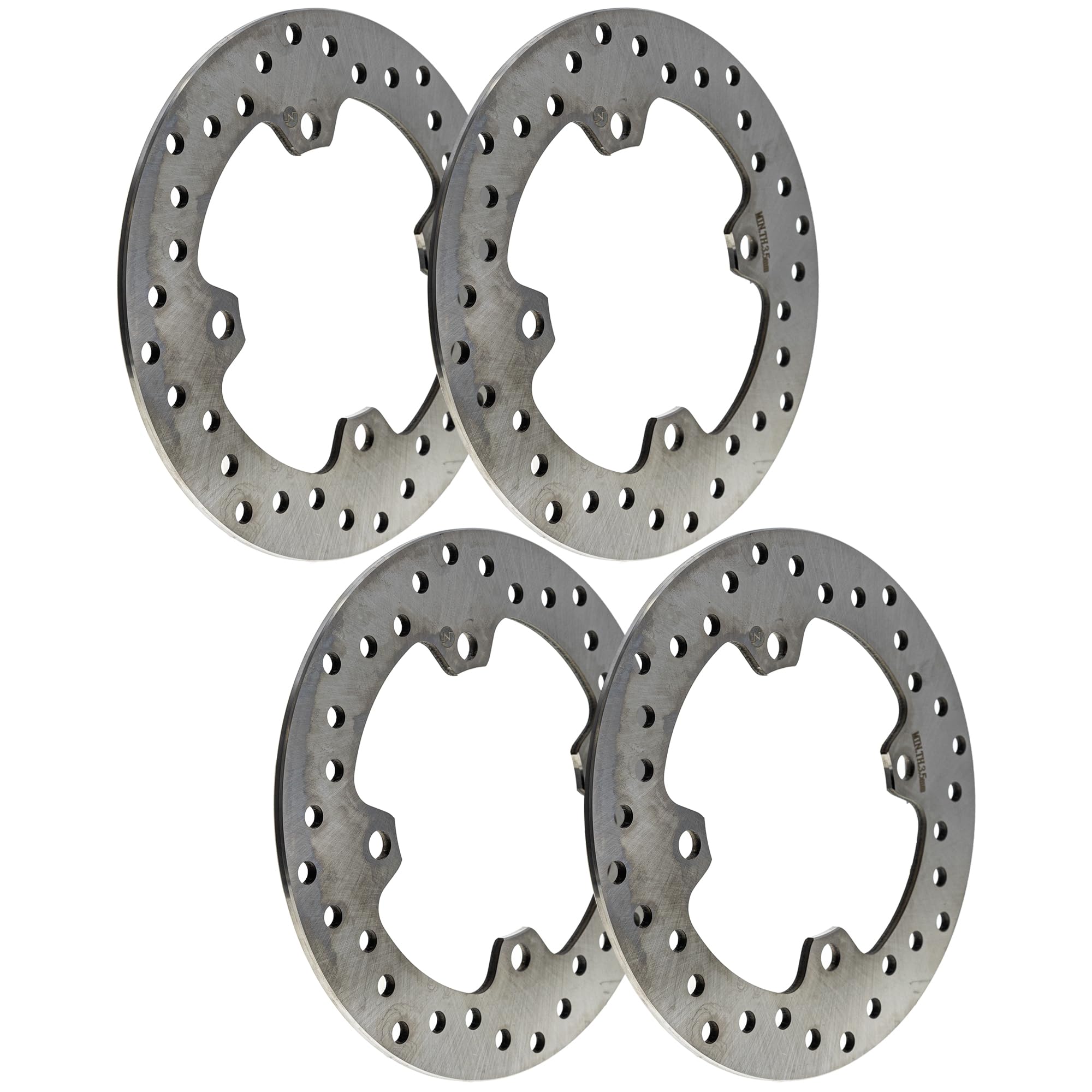 NICHE Front Rear Brake Rotor for Honda 2016-2023 Pioneer 1000 1000-5 SXS1000M3 SXS1000M5 43251-HL4-A01 4 Pack