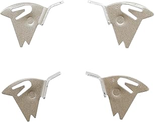 Pella-Style Window Screen Knife Latch Pair - 2 Pair Pack, Window Screen Clips Compatible with Pella Wood Windows