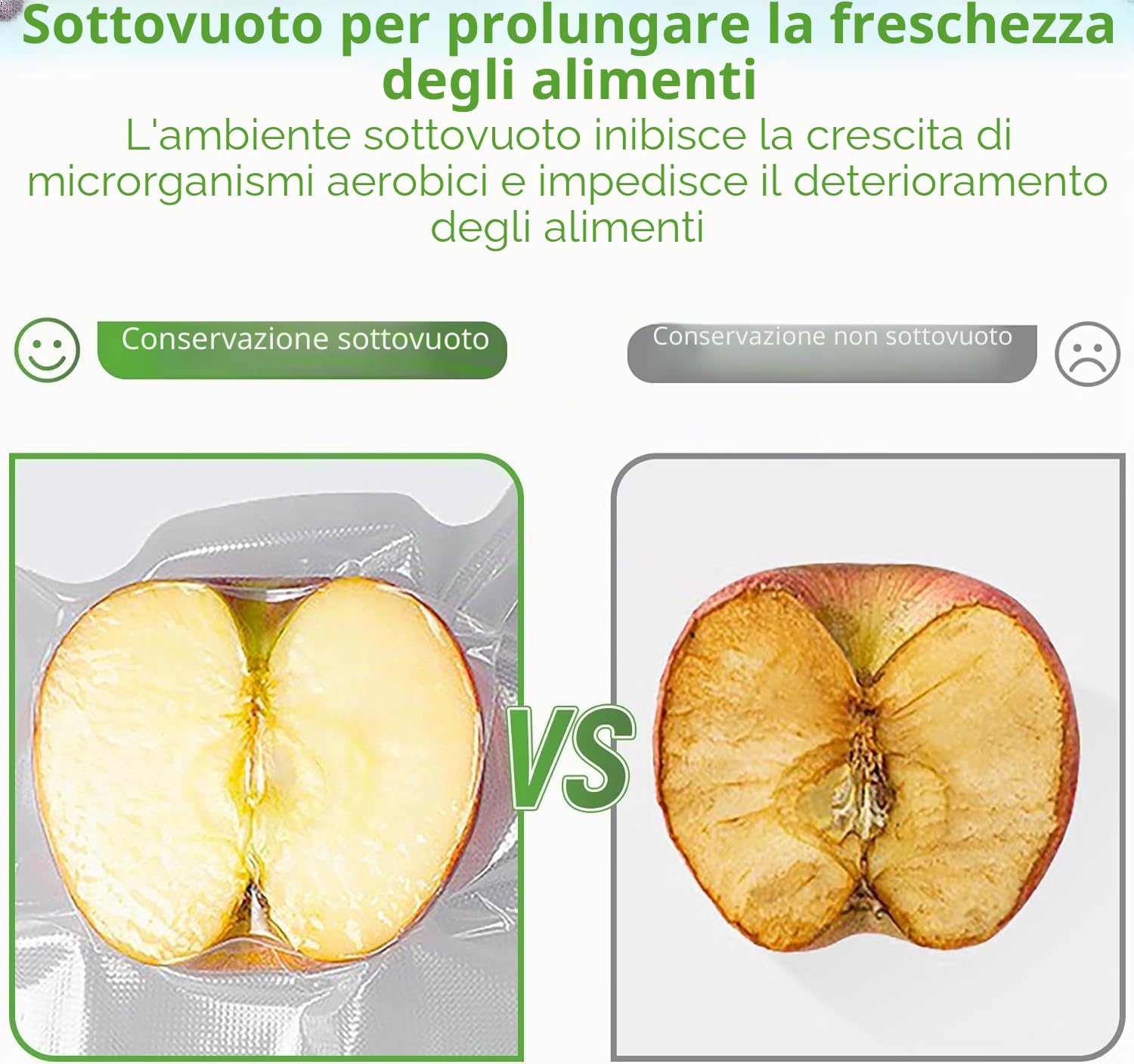 KitchenBoss Sacchetti Sottovuoto per Alimenti 300 Sacchetti 20 x 30 cm, Buste Sottovuoto Goffrate Alimenti per Sous Vide e Macchina Sottovuoto, Sacchetti Sottovuoto Alimenti 175 µm