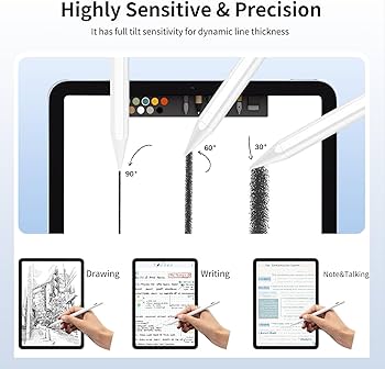Amazon.com: MMK Pencil for iPad(2018-2023), Tilt Sensitivity iPad