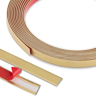 Flexible Molding & Wall Trim | Peel and Stick Design | Ceiling, Floor, Mirror, Corner, Wardrobe, Cabinet and Auto Trim, 16.4 ft x 0.8 inch