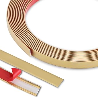 Flexible Molding & Floor Trim | Peel and Stick Design | Ceiling, Wall, Mirror, Corner, Wardrobe, Cabinet and Auto Trim, 5m x 0.66cm