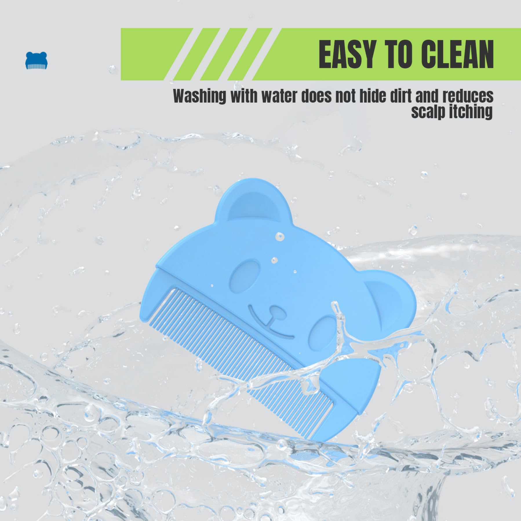 2x Baby Grooming Kit With Baby Comb Massage Brush With Soft Bristle Baby Registry Gift Hair Brush For Boy Girl Windproof Waterproof