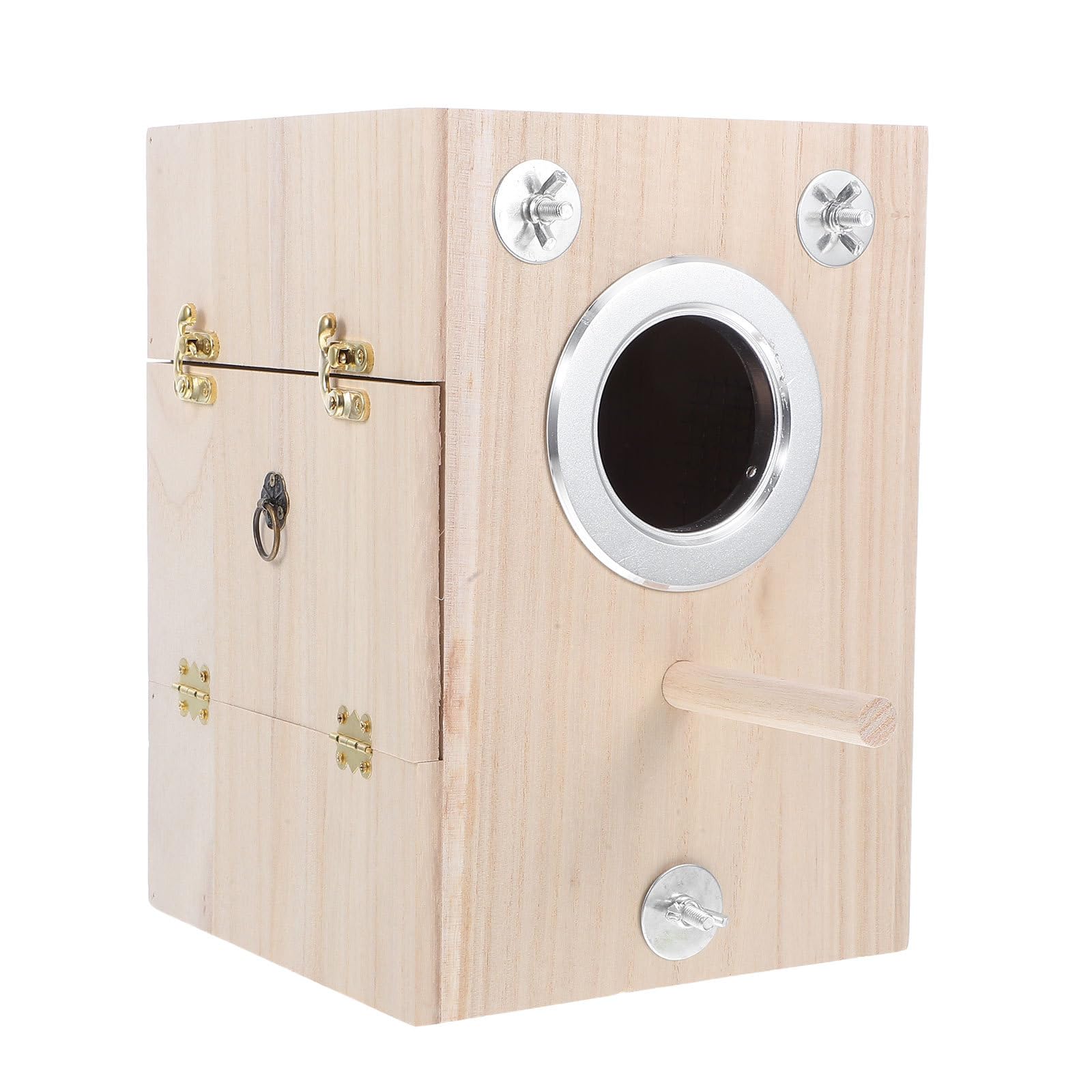 iplusmile Vogelnest Großer Brutkasten für Vögel Vogelzuchtbox mit Natürlichem Material für Kanarienvögel und Kleinvögel Sicherer Nistkasten für Garten und Außeneinsatz