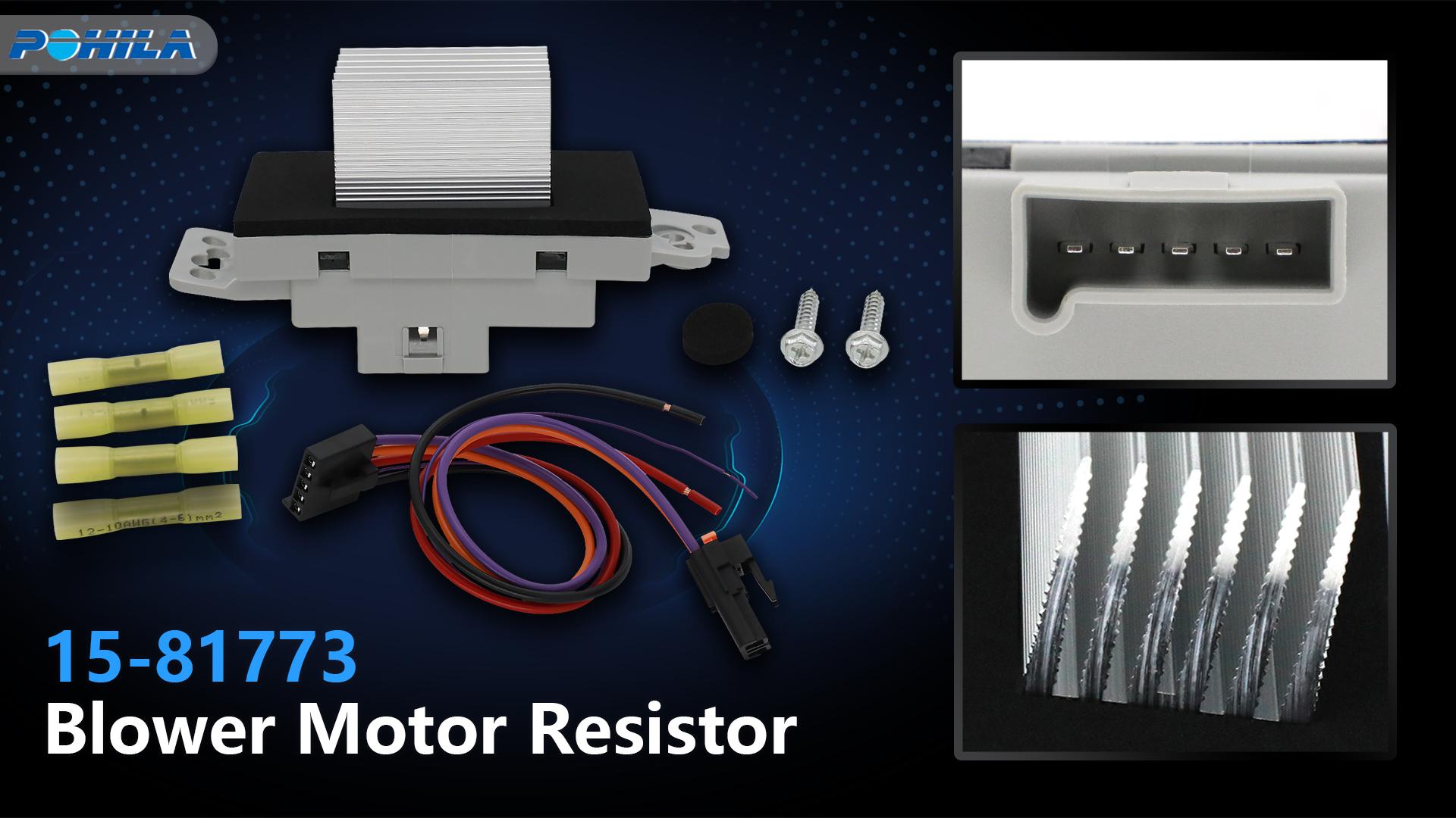 Image of 1581773 Blower Motor Resistor for Auto AC Control Compatible with 2003 2004 2005 2006 Chevy Silverado 1500 Trailblazer Avalanche Suburban Tahoe, GMC Sierra Yukon, Cadillac Escalade, 973-508