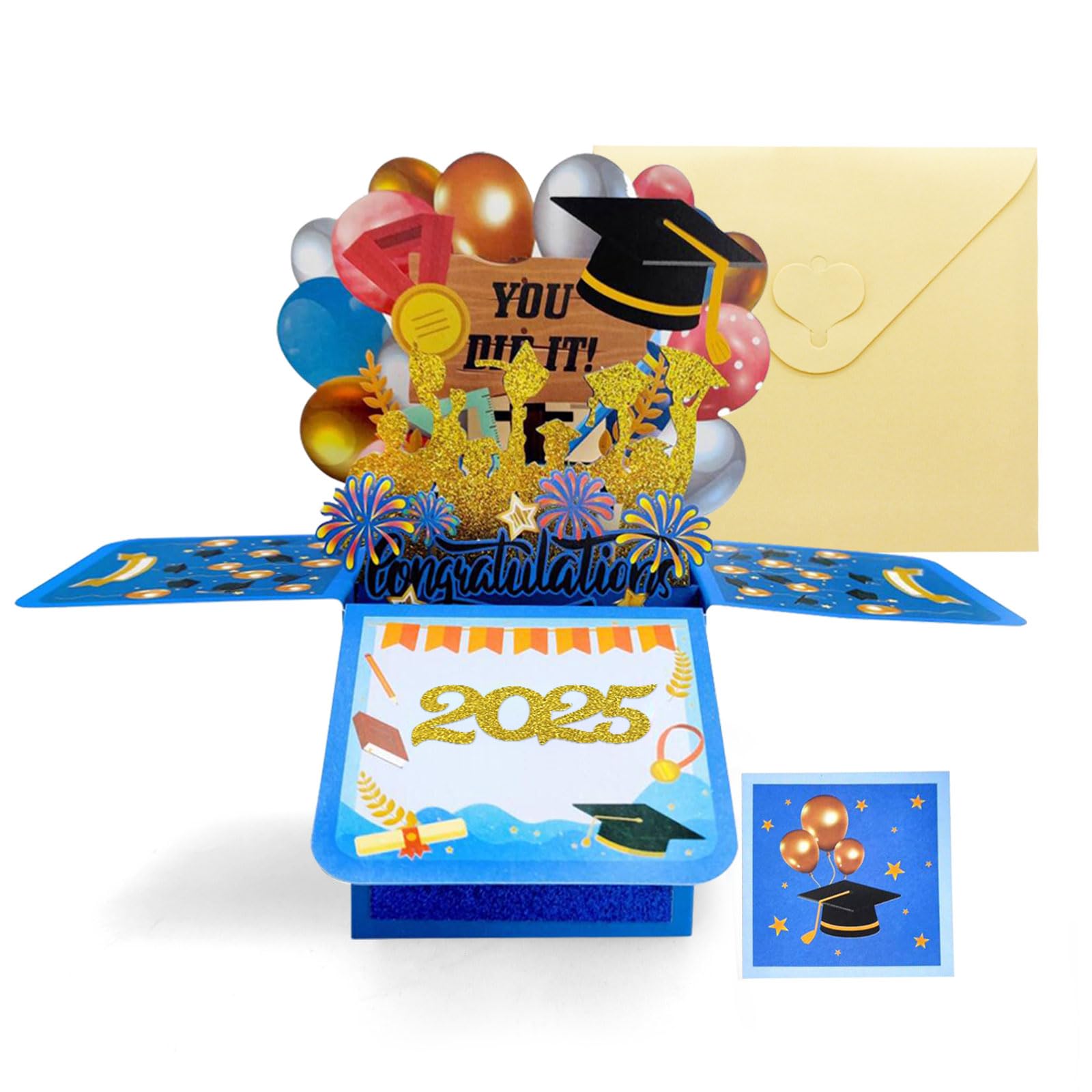 Graduation Card For Son 2024 Giiffu 3D Pop Up Graduation Cards With ...