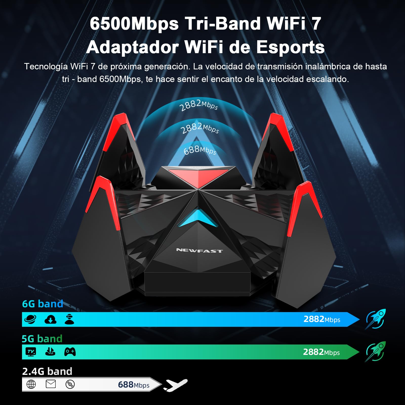 NEWFAST WiFi 7 Adapter ES-SEHU-NF-U377-1219s1