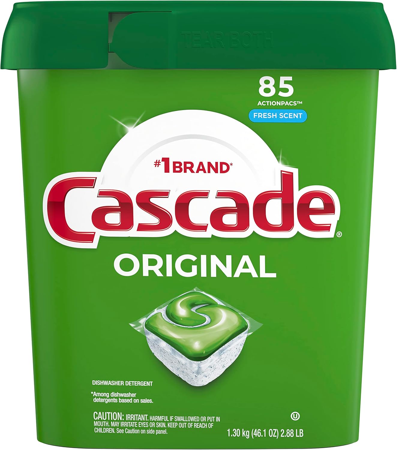Cascade ActionPacs Dishwasher Detergent, Fresh Scent, 85Count Buy