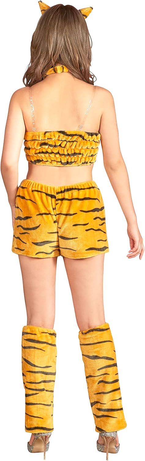 [クリアストーン] 節分 コスプレ ハロウィン もこもこセクシー鬼ガール レディース イエロー 仮装 コスチューム