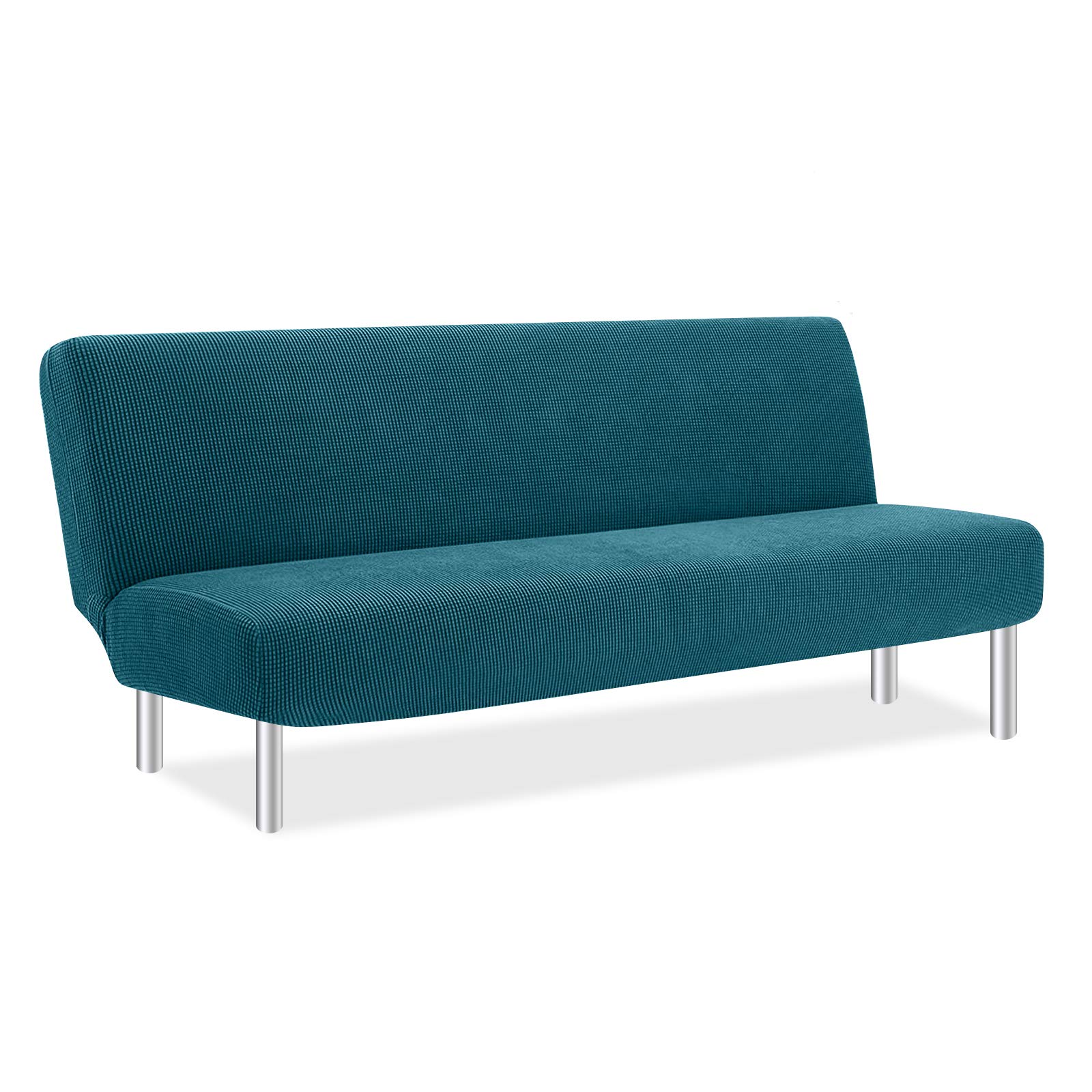 PETCUTE Sofabezug ohne armlehne schlafsofa bezug ohne armlehne futonbezug Stretch sofahusse ohne armlehne sofaüberwurf