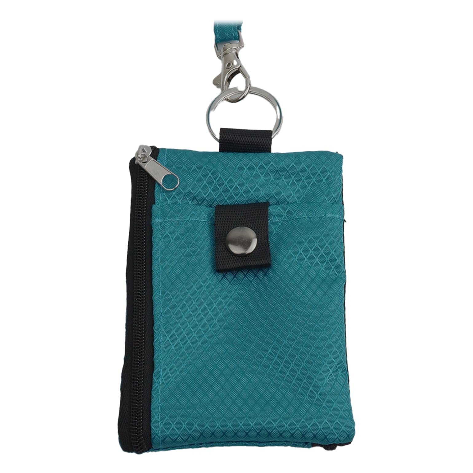 KOYOKOMA) 카드 스키밍 방지 발수 RFID 코인케스 정기 넣어 파스케스 스트랩 첨부 소형 클리어 창 불파스나 IC카드 직원  (에메랄드 불 )-Freehip.co.kr