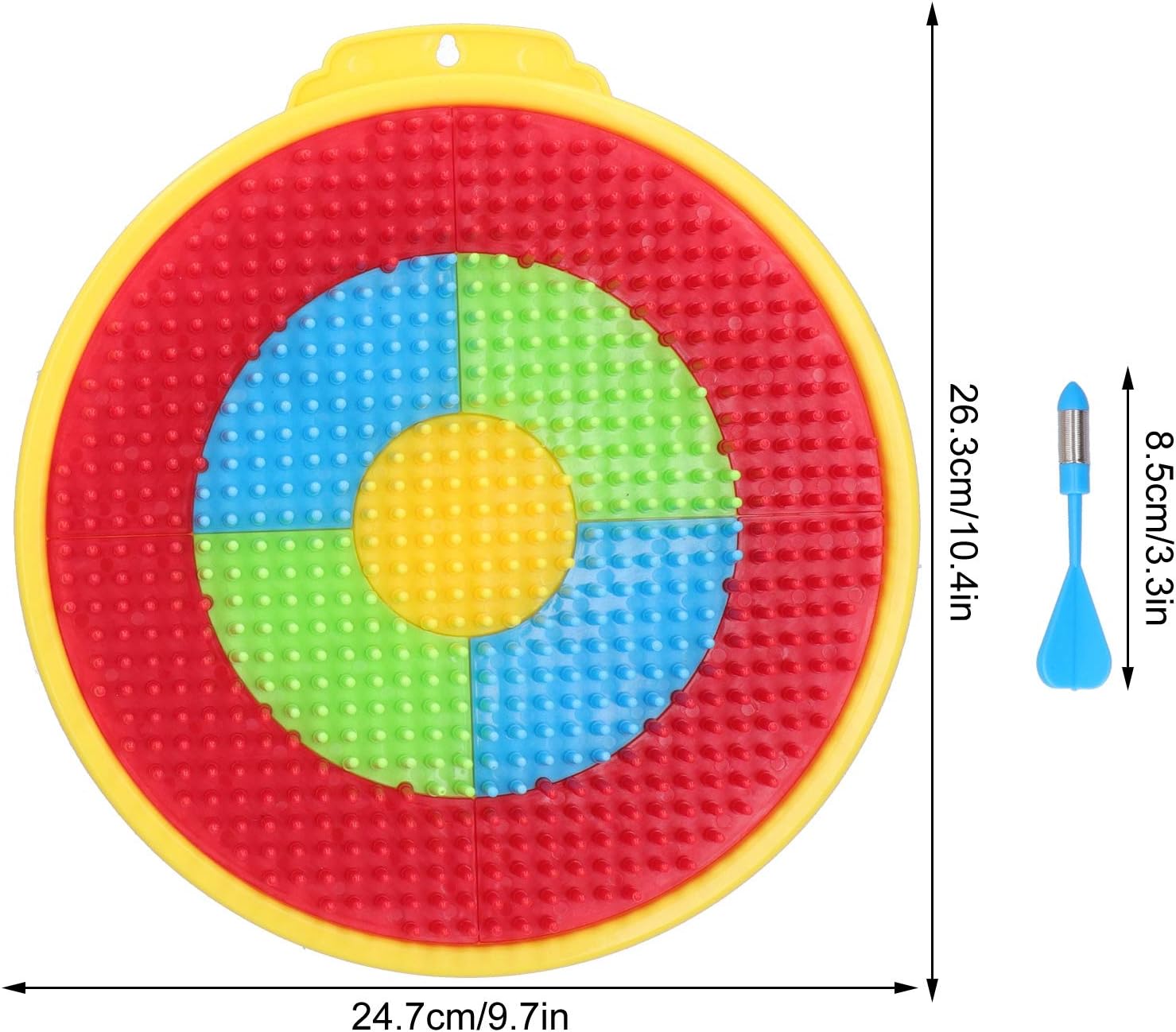 Alomejor Kids Dartboard Set with 3 Darts Plastic Dart Board Darts Board
