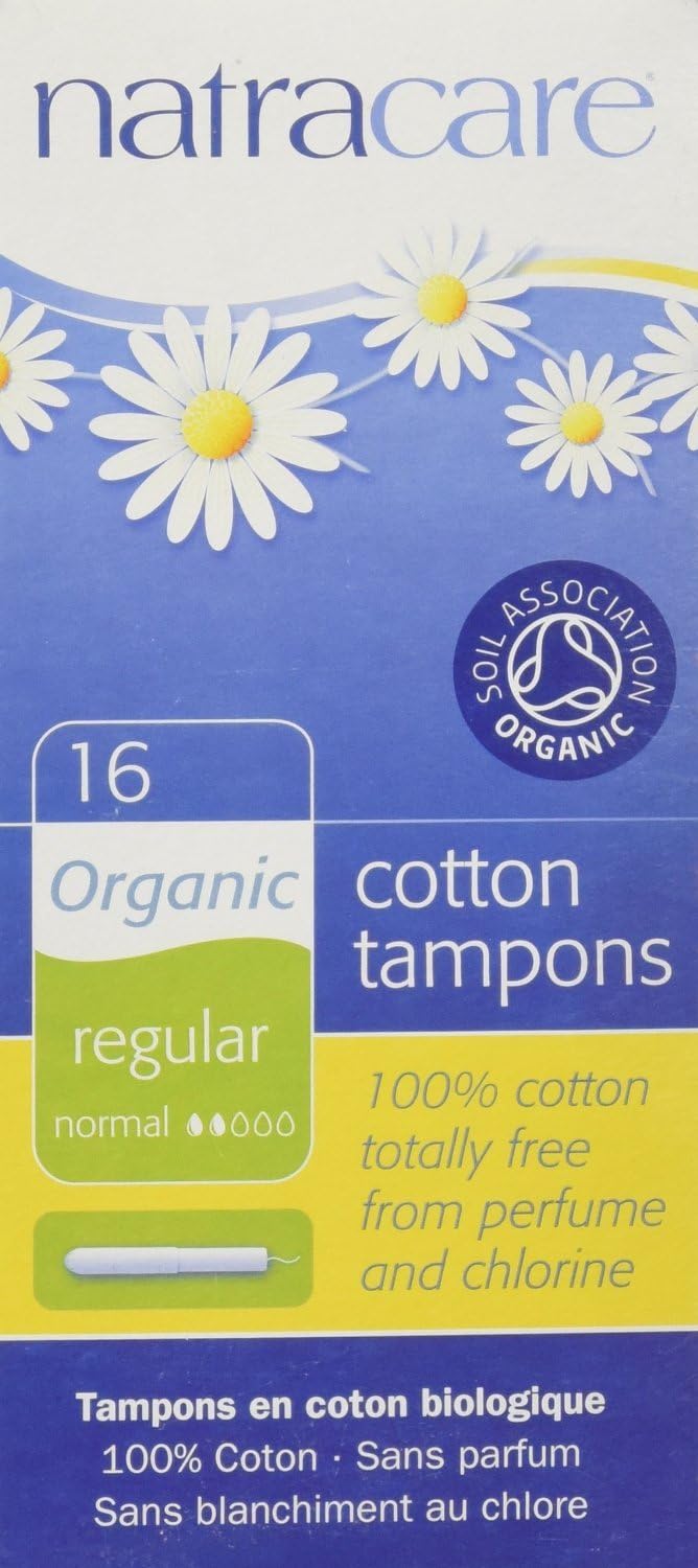 NatracareOrganic Cotton Applicator Tampons Regular, 3 Pack (3 x 16)