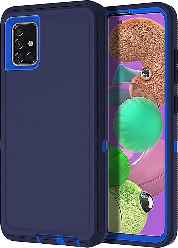 I-HONVA Funda para Galaxy A51 5G (no compatible con A51 4G) a prueba de golpes, protección de cuerpo completo 3 en 1 (sin protección de pantalla),
