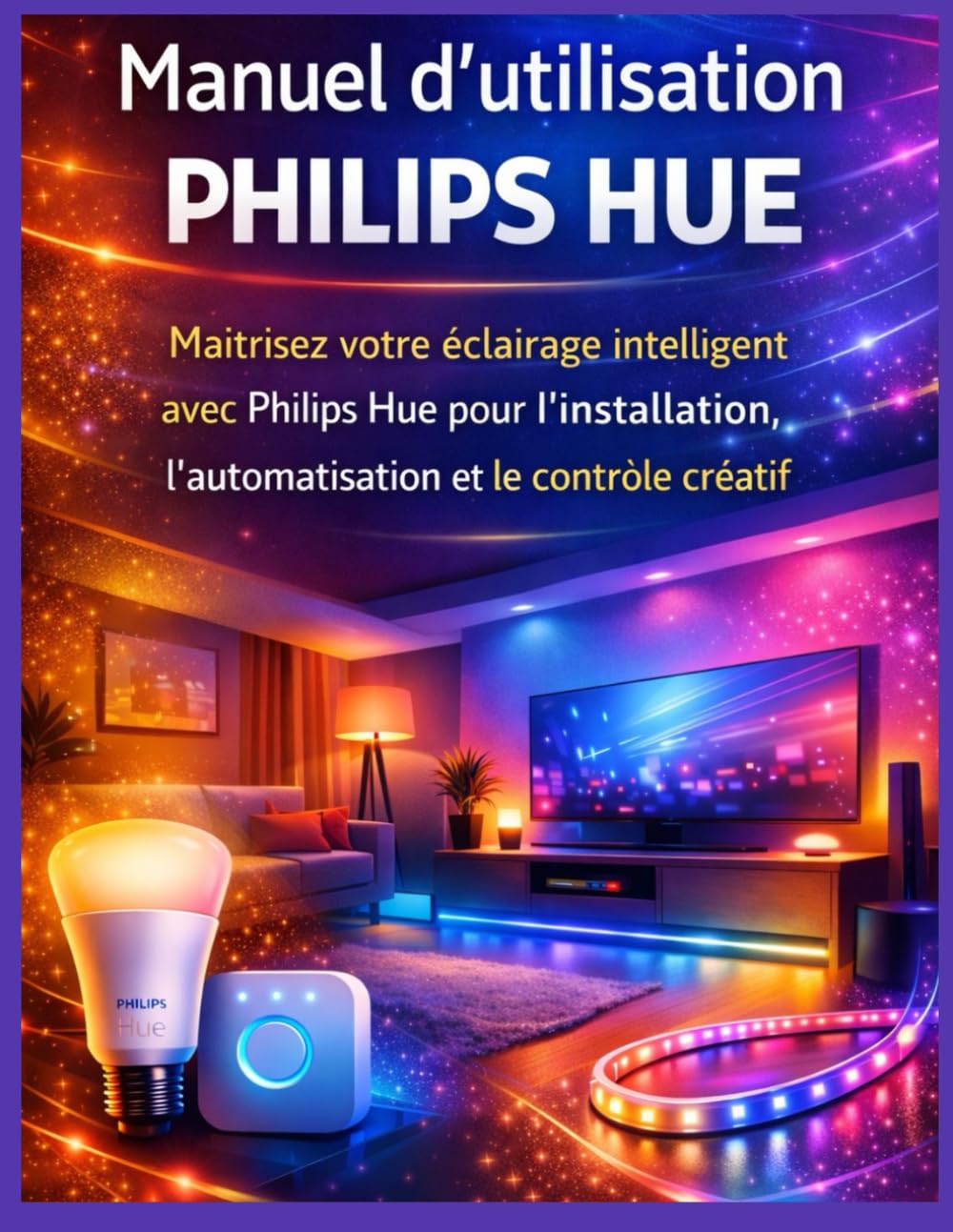 Manuel d’utilisation Philips Hue: Maîtrisez votre éclairage intelligent avec Philips Hue pour l’installation, l’automatisation et le contrôle créatif