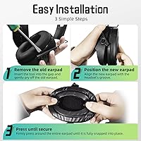 Vista 6 de PROHEAR GEP07 - Almohadillas de gel para las orejeras digitales FireMax y Recon de Walker, reducción de ruido mejorada, comodidad durante todo