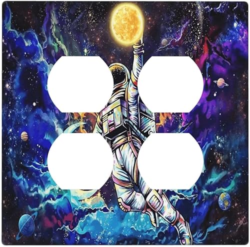 Miniatura 186 de Placa de pared de tortugas marinas, hierba oceánica, medusas, peces y algas marinas, placa de pared de doble palanca, cubierta de interruptor de luz