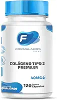 Colágeno Tipo 2 Premium, 40mg, Ideal para Articulações, Coluna, Joelhos e Inflamações, 120 Cápsulas