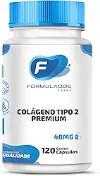 Colágeno Tipo 2 Premium, 40mg, Ideal para Articulações, Coluna, Joelhos e Inflamações, 120 Cápsulas