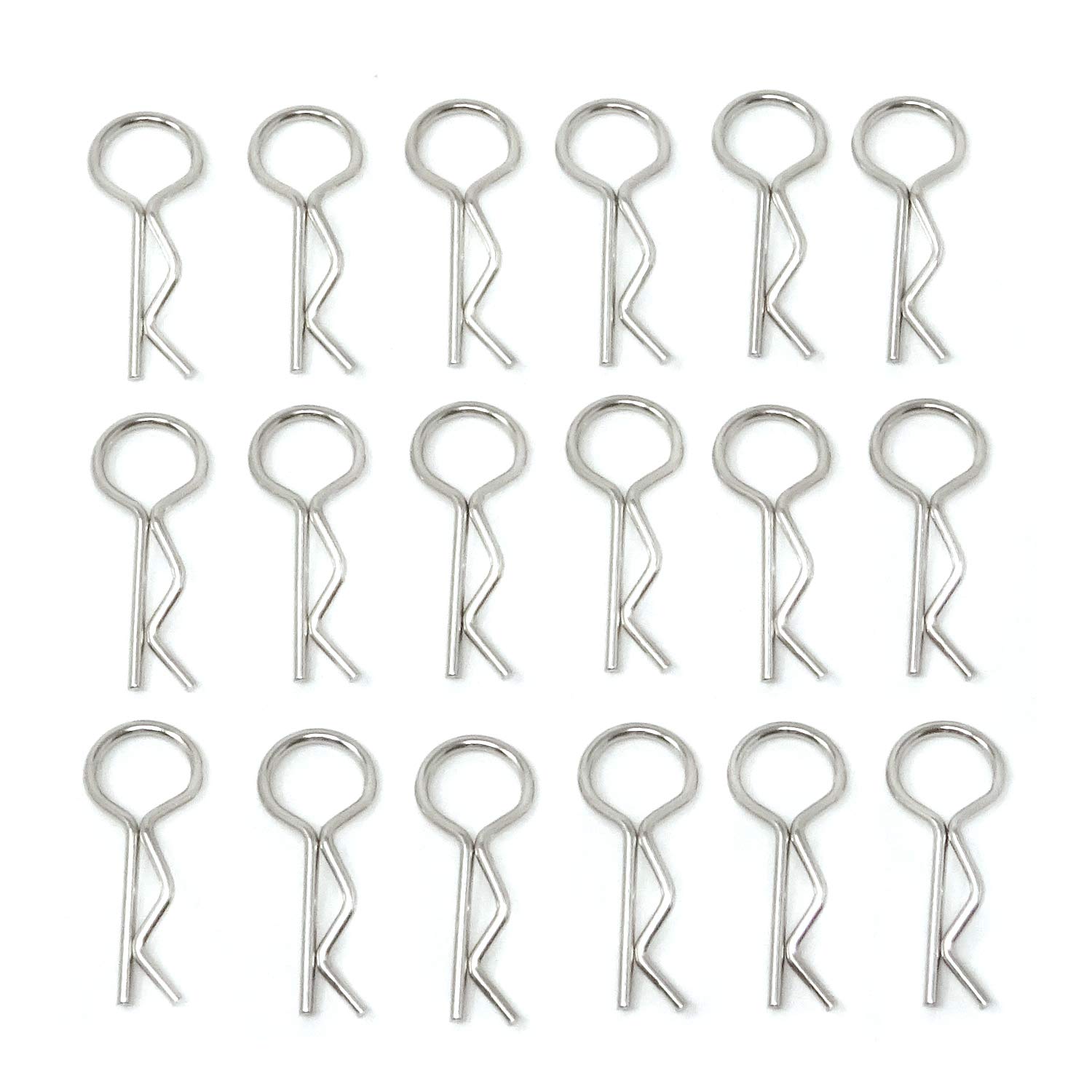 Honbay 100PCS Metal Body Clips For 1/10 Scale RC Cars - Silver, 2.4cm, Shell Pins For RC Trucks & Buggies - View #9