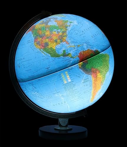 Miniatura 4 de Replogle (R) Globo iluminado Livingston, 12 pulgadas de diámetro