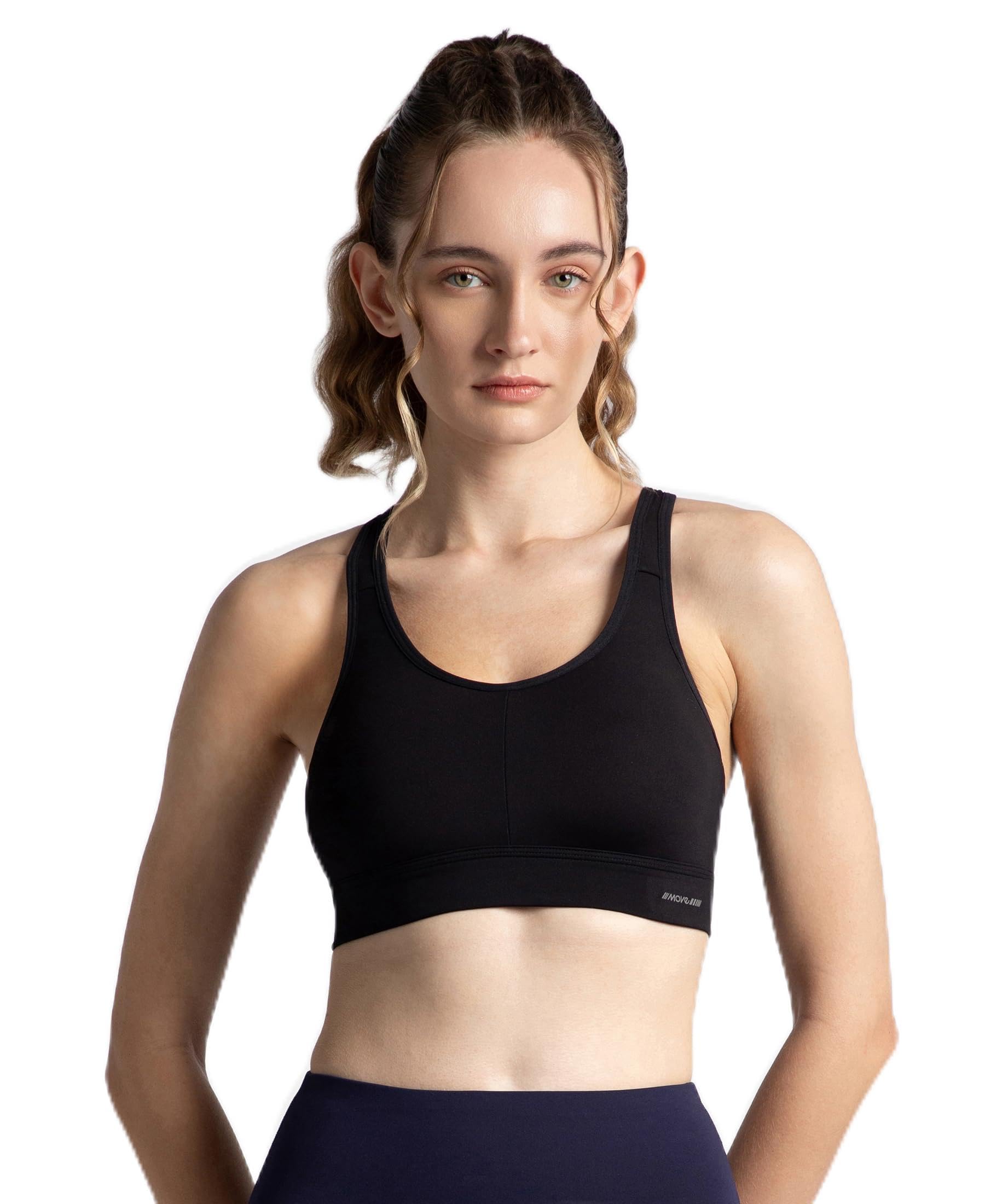 Jockey MI18 Women's Wirefree Padded Soft Touch Microfiber Elastane Stretch Full Coverage Sports Bra with Broad Underband-picture-55