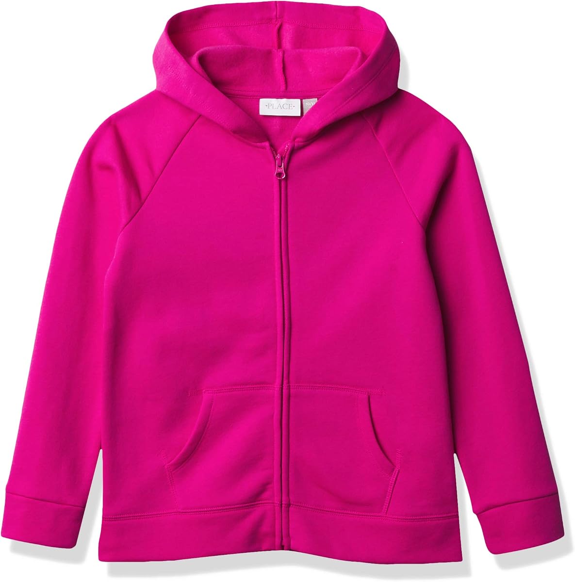 Sudadera con capucha y cremallera de tejido polar uniforme