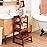 Kids Kitchen Step Stool for Kids with Safety Rail,Solid Wood Construction Toddler Learning Stool, Montessori Toddlers Kitchen Stool Tower (Walnut)