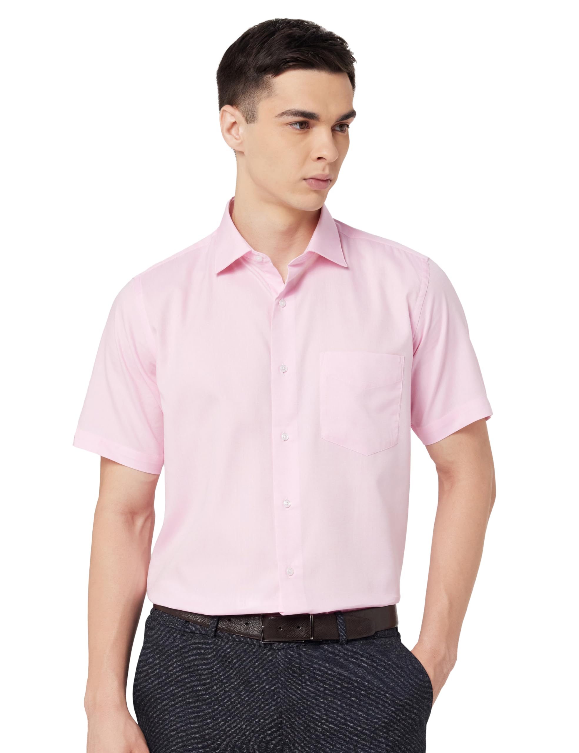 Van Heusen Men's Cotton Solid Regular Fit Shirt-picture-22