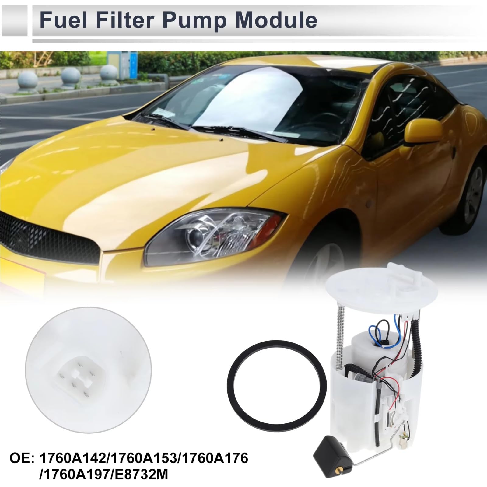 Modulo Pompa Carburante Compatibile Con Mitsubishi Per Eclipse Per Galant 2006 2007 2008 2009 2010 2011 2012 L4 2.4L Benzina Con Spina A 5 Pin Carburante Pompa Modulo