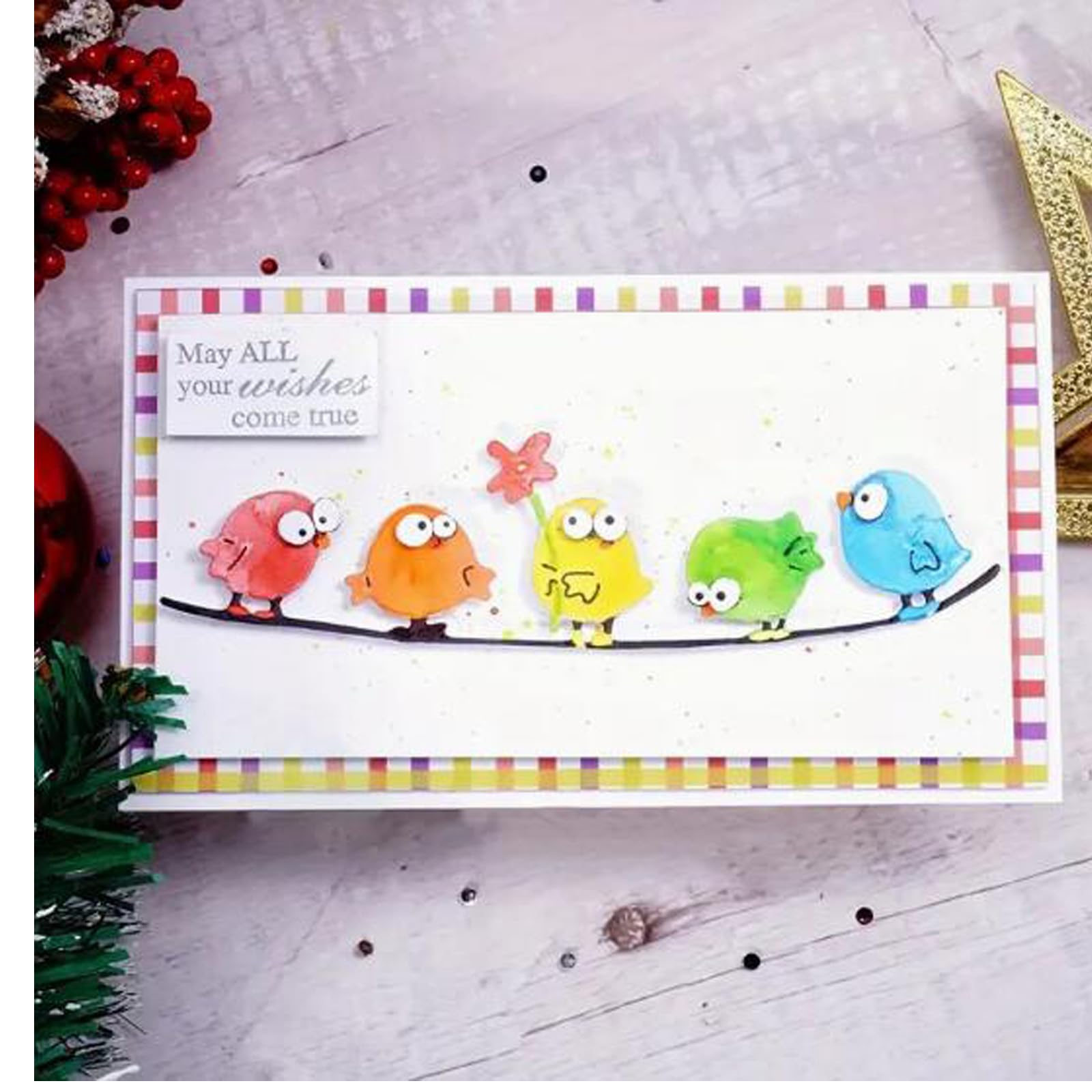 Die Cuts Birds Nest Of 6 Tags Metal Cutting Dies Stitch Patterned, Gift ...