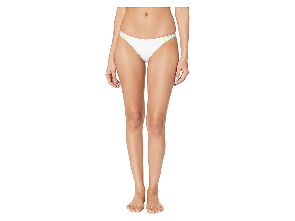 

L*Space Color Block Johnny Bottoms (White/Light Turquoise/Lemonade) Women's Swimwear, Multi
