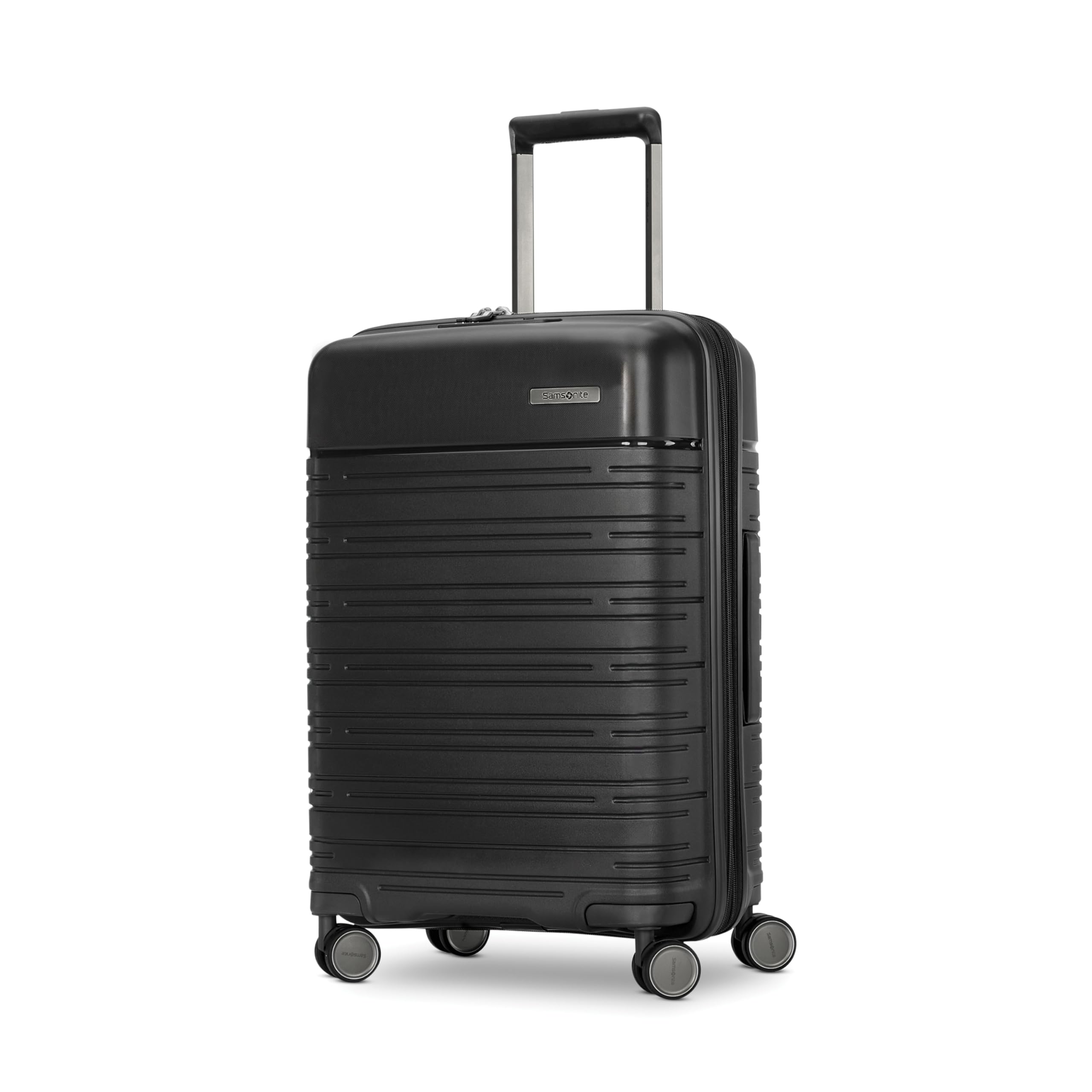 Samsonite Elevation Plus - Carry-On Hardside Luggage - Scratch Resistant Polypropylene Shell RightHeight Adjustable Handle Integrated AirTag Holder